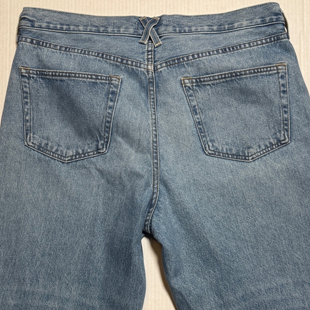 ALEX MILL Bev Jeans Mid Rise Relaxed Straight Vintage Light Indigo Wash 32/30 - Picture 16 of 16